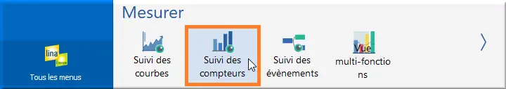 menu Suivi des compteurs